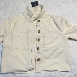 Velvet Heart Cream Denim Label Detail